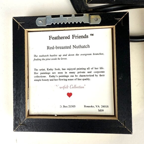 Feathered Friends Heartfelt Collection Bird Art Framed Prints Gold Frames - Picture 7 of 10